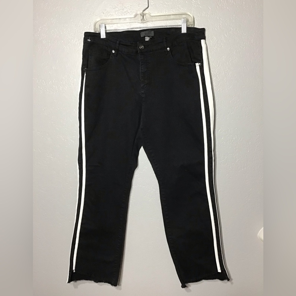 Eric Black Cotton Blend Pants